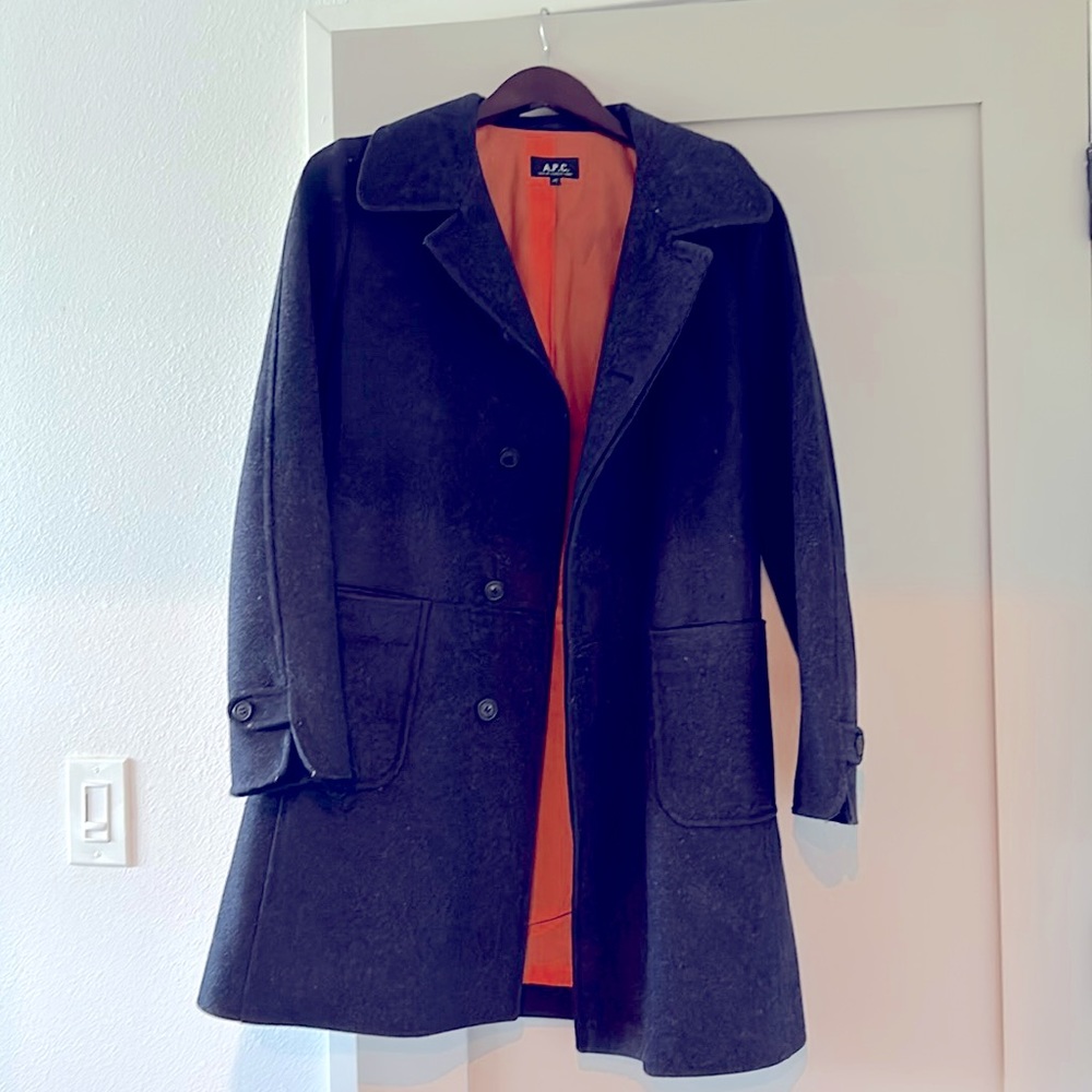 A.P.C. Blue Wool Coat